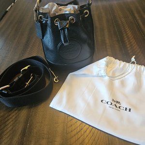 Dempsey Drawstring Bucket Bag 15 With Coach Patch
